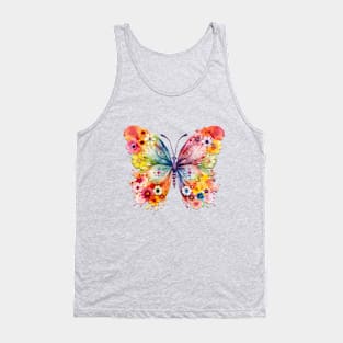 Beautiful Butterfly of Flowers Tank Top